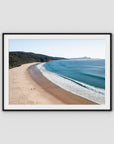 Number One Beach - Seal Rocks - Art Print - Traditional Frame - Black - Landscape