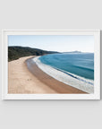 Number One Beach - Seal Rocks - Art Print - Traditional Frame - White - Landscape