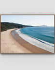 Number One Beach - Seal Rocks - Art Print - Float Frame Canvas - Raw Oak - Landscape