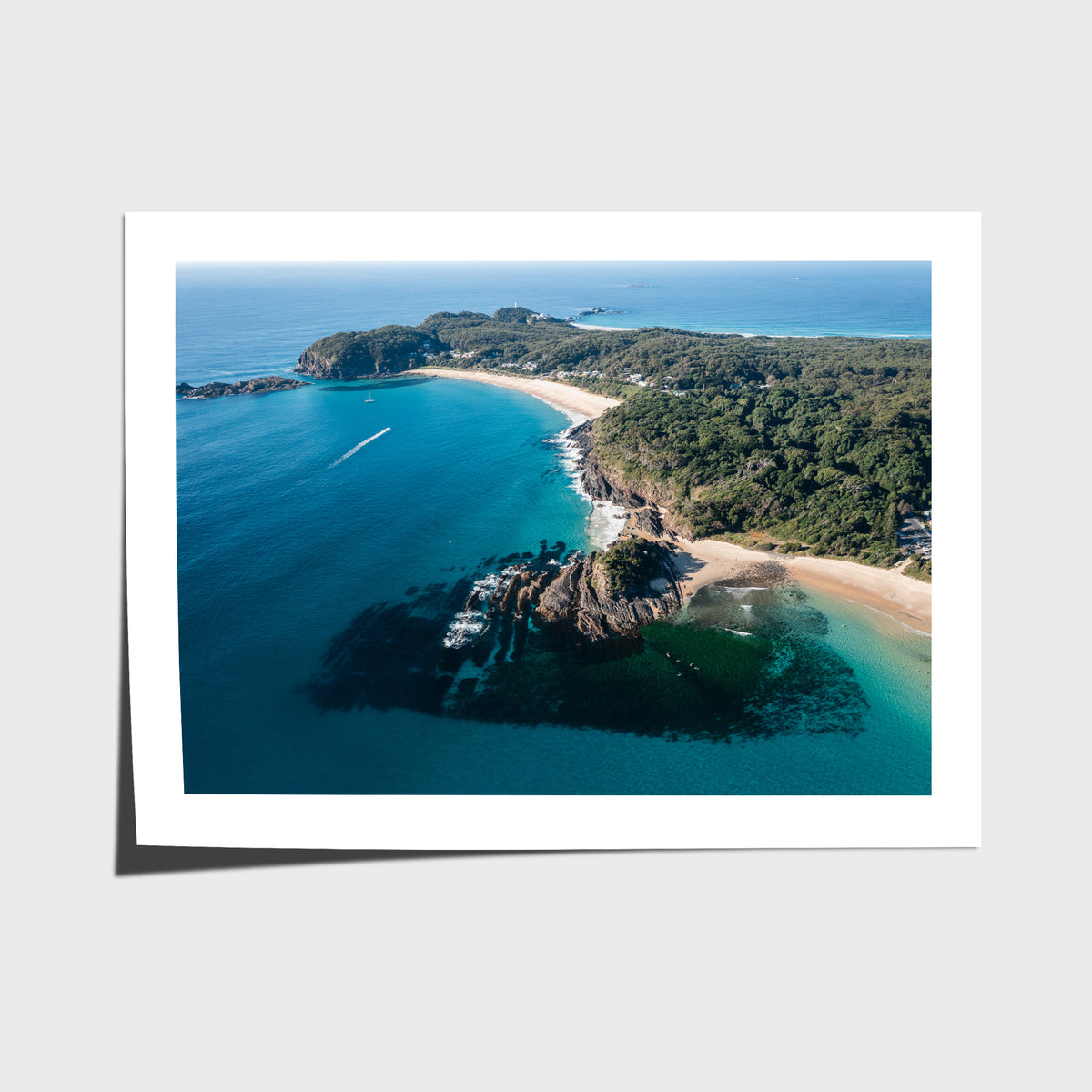 Seal Rocks High Aerial ii - Art Print - Fine Art Paper - Unframed Print - Landscape