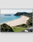 Boat Beach Lookout - Seal Rocks - Art Print - Float Frame Canvas - White - Landscape