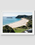 Boat Beach Lookout - Seal Rocks - Art Print - Traditional Frame - White - Landscape