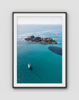 Yacht Days - Seal Rocks - Art Print - Traditional Frame - Black - Portrait