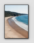 Number One Beach - Seal Rocks - Art Print - Float Frame Canvas - Black - Portrait
