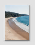 Number One Beach - Seal Rocks - Art Print - Float Frame Canvas - White - Portrait