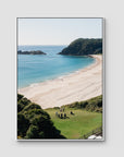 Boat Beach Lookout - Seal Rocks - Art Print - Float Frame Canvas - White - Portrait