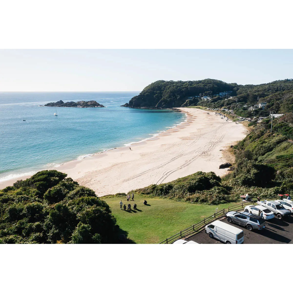 Boat Beach Lookout Seal Rocks Print – Tidaltones