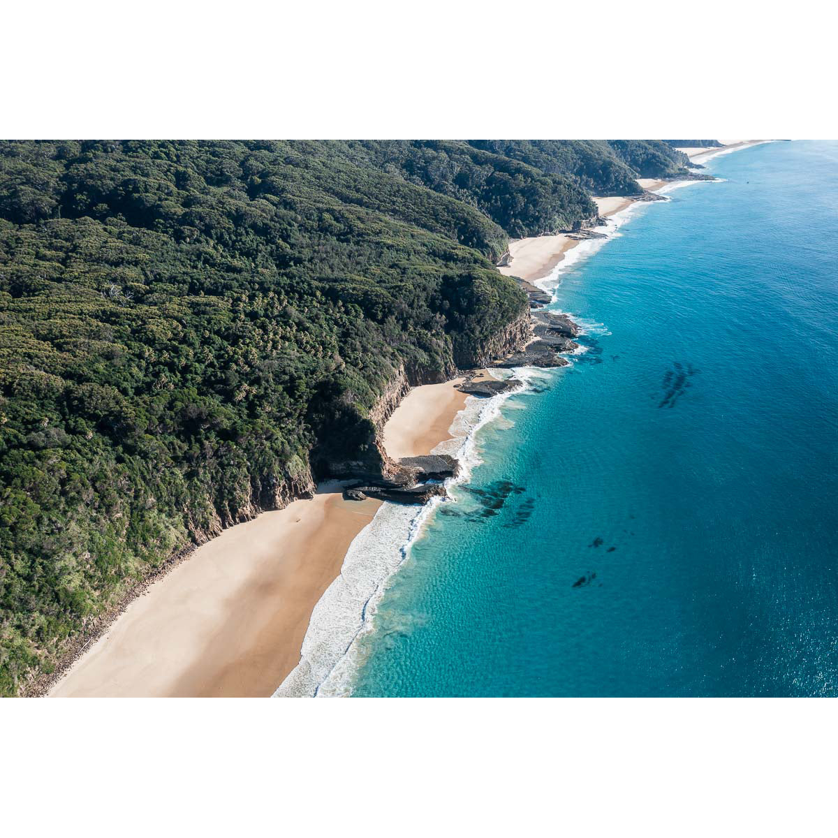 Number One Beach Coastline ii - Seal Rocks - Art Print