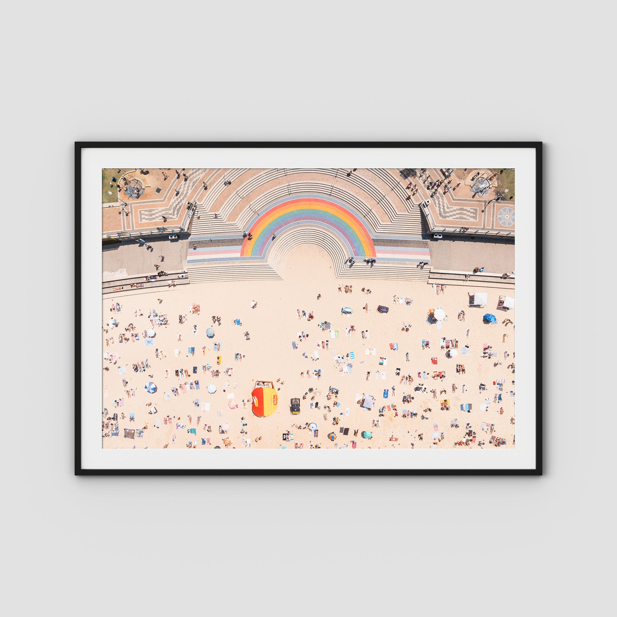 Coogee Beach Aerial – Top Down Ocean Print Tidaltones