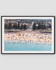 Coogee Beach – Horizon of Motion Print - Traditional Frame - Black - Landscape