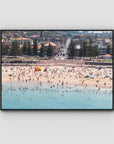 Coogee Beach – Horizon of Motion Print - Float Frame Canvas - Black - Landscape