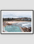 Bronte Baths - Sydney - Art Print - Traditional Frame - Black - Landscape