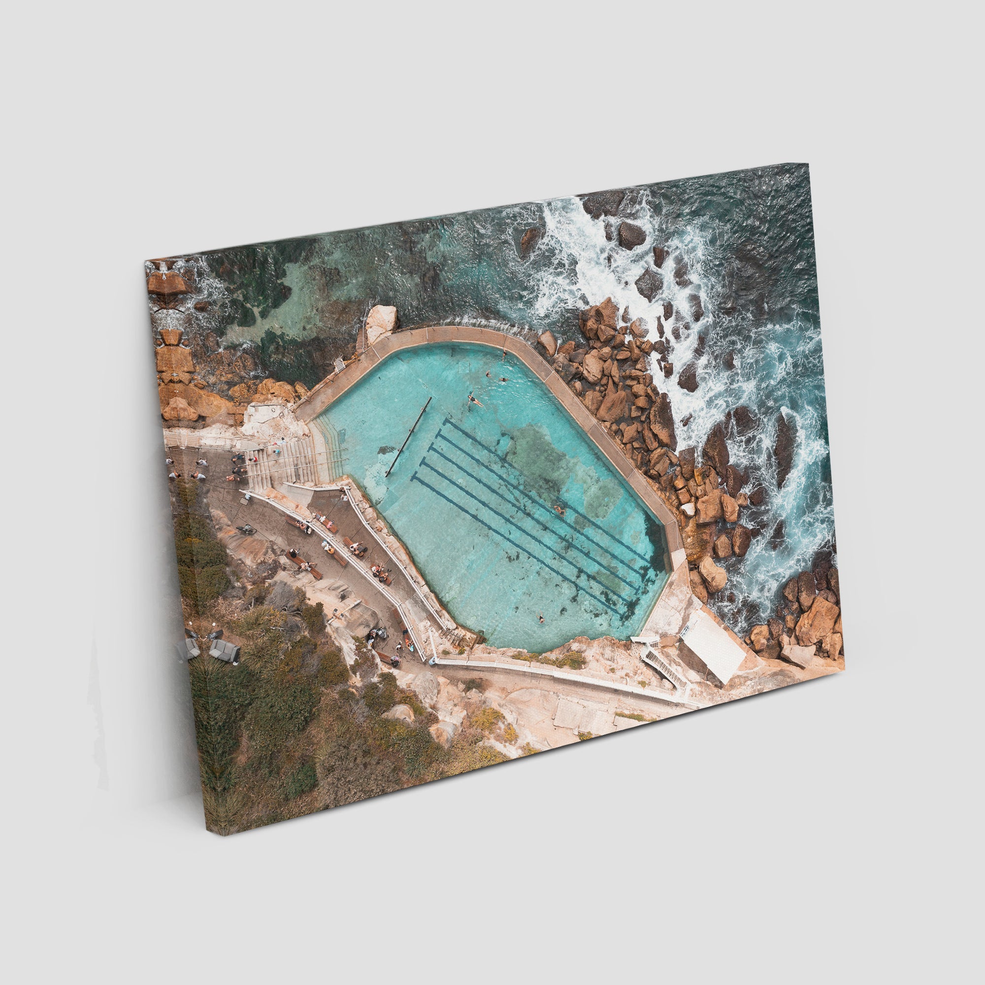 Bronte Baths Top Down - Sydney - Art Print Tidaltones