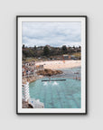 Bronte Baths - Sydney - Art Print - Traditional Frame - Black - Portrait