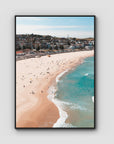 Bondi Beach - Sydney - Art Print - Float Frame Canvas - Black - Portrait
