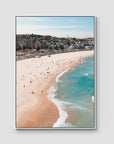 Bondi Beach - Sydney - Art Print - Float Frame Canvas - White - Portrait