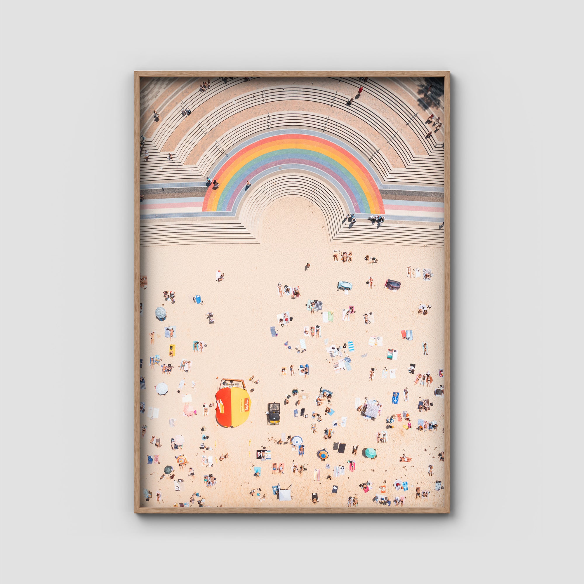 Coogee Beach Aerial – Top Down Ocean Print Tidaltones