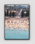 Coogee Beach – Horizon of Motion Print - Float Frame Canvas - Black - Portrait