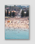Coogee Beach – Horizon of Motion Print - Float Frame Canvas - White - Portrait