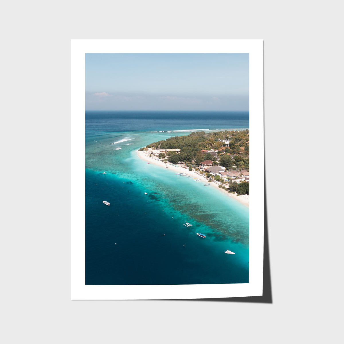 Gili T Reef Break - Art Print - Fine Art Paper - Unframed Print - Portrait