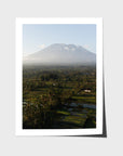 Rice Paddy Sunset East Bali ii  - Art Print - Fine Art Paper - Unframed Print - Portrait