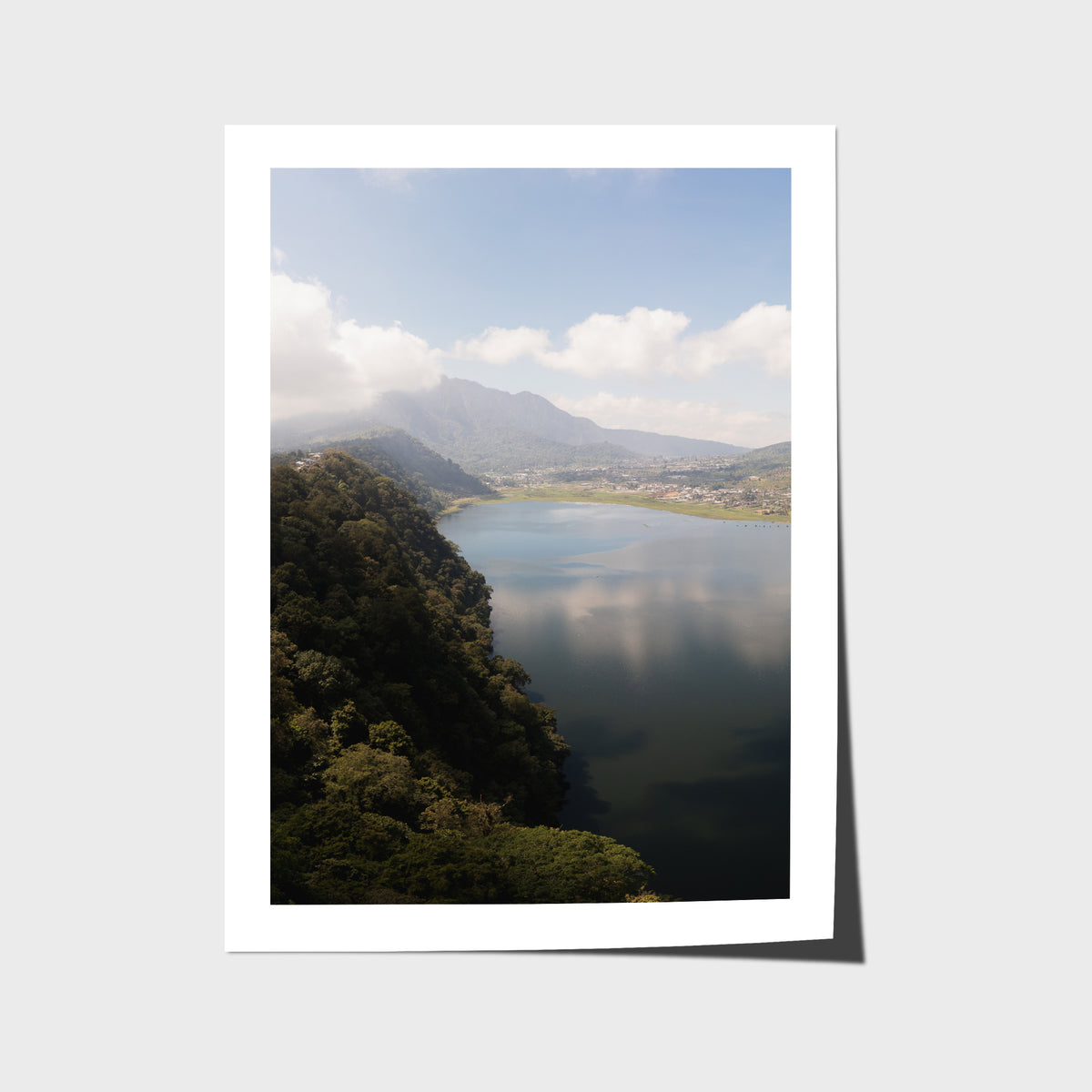 Lake Batur Bali - Art Print - Fine Art Paper - Unframed Print - Portrait