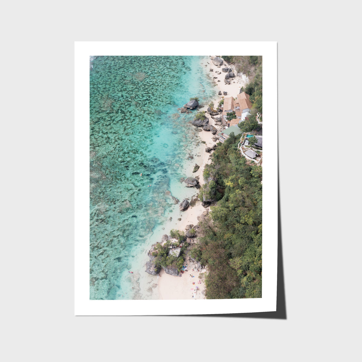 Padang Padang Coastline ii - Art Print - Fine Art Paper - Unframed Print - Portrait