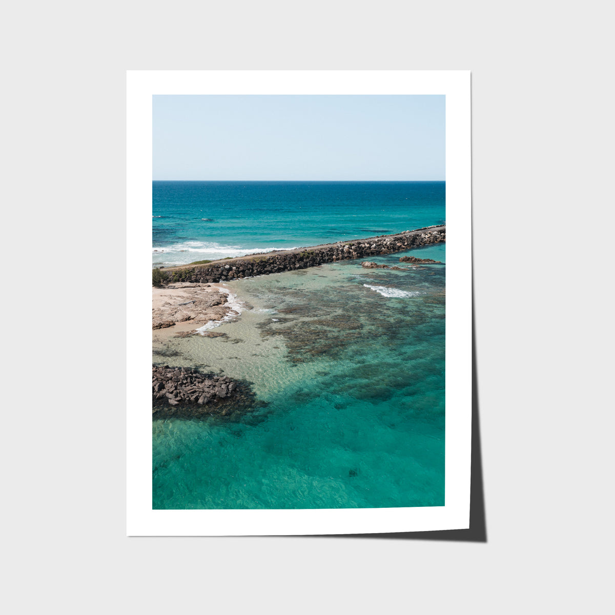 Brunswick Breakwater - Fine Art Print - Fine Art Paper - Unframed Print - Portrait