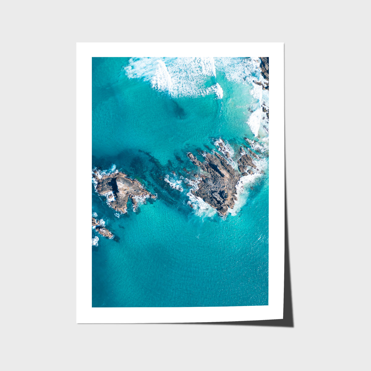 Broken Head Birds Eye - Byron Bay - Art Print - Fine Art Paper - Unframed Print - Portrait