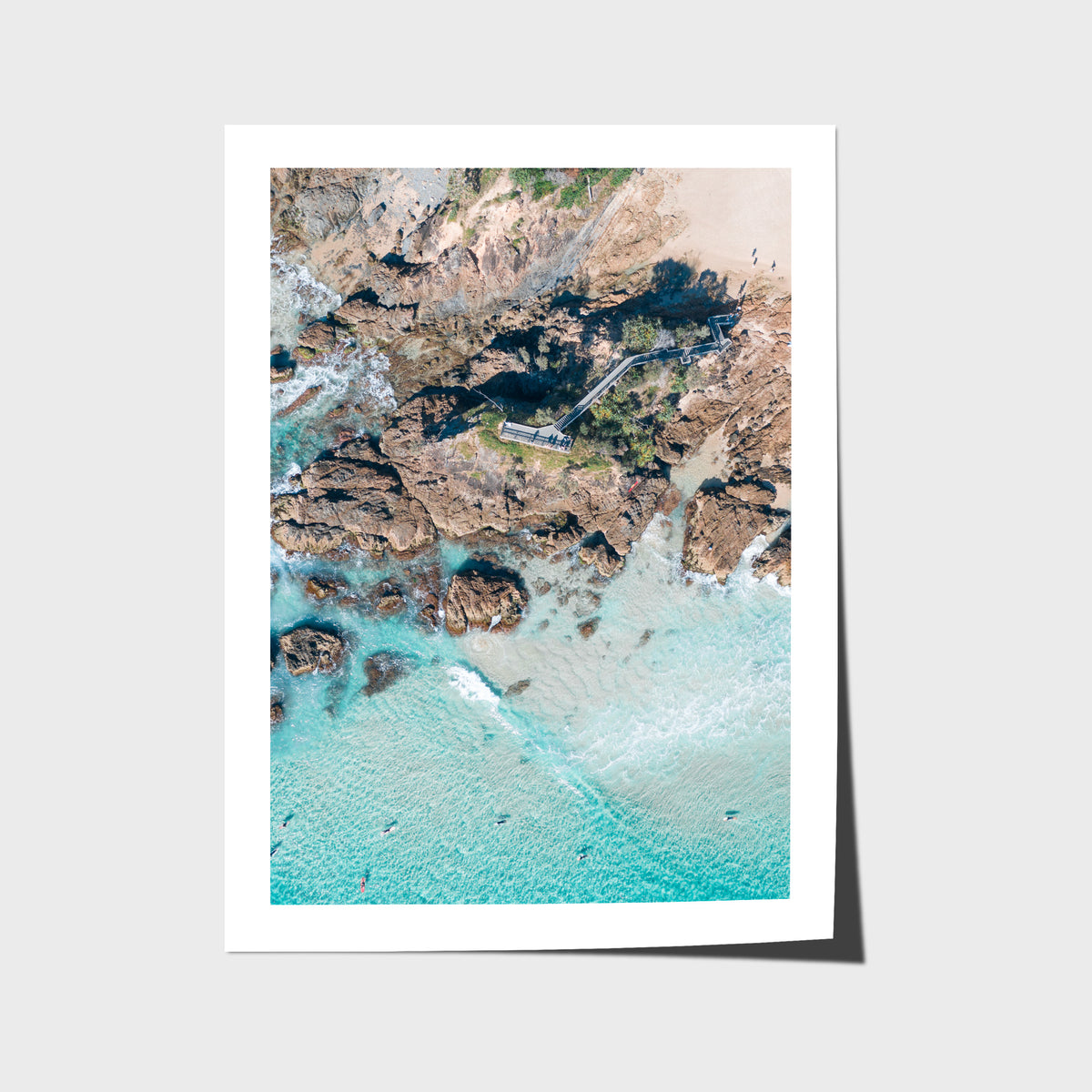 The Pass Lines ii - Byron Bay - Art Print - Fine Art Paper - Unframed Print - Portrait