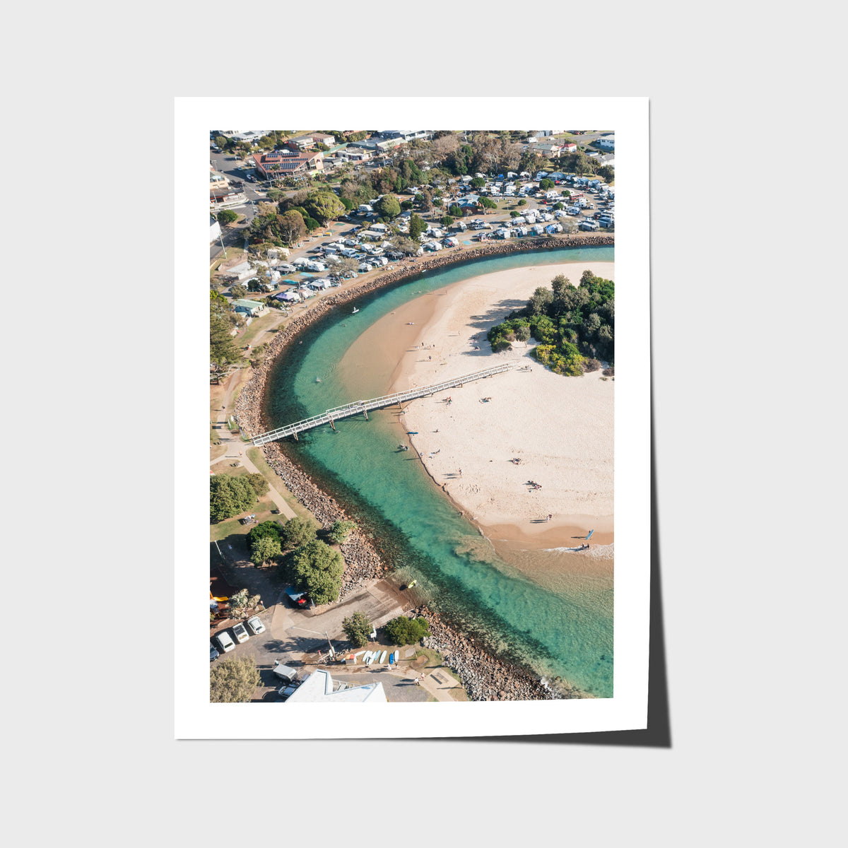 Crescent Head Creek Bridge - Art Print - Fine Art Paper - Unframed Print - Portrait