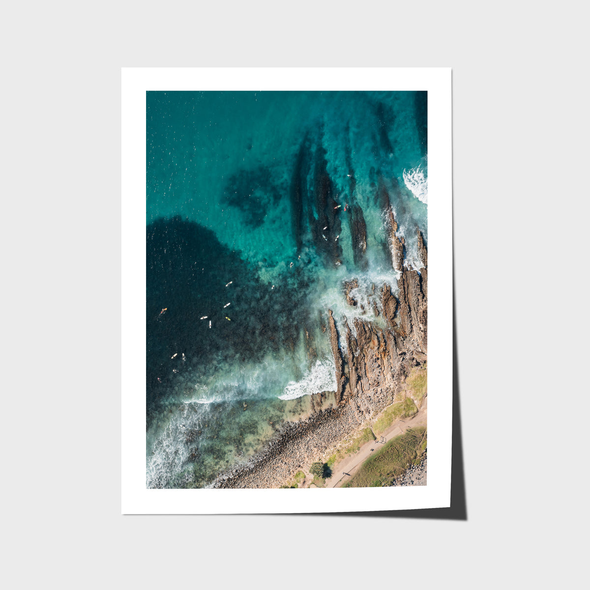 Crescent Head Top Down - Art Print - Fine Art Paper - Unframed Print - Portrait