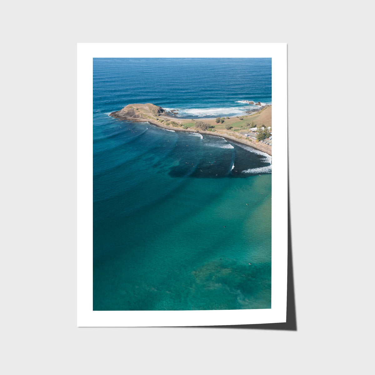 Crescent Head Swell Lines ii - Art Print - Fine Art Paper - Unframed Print - Portrait