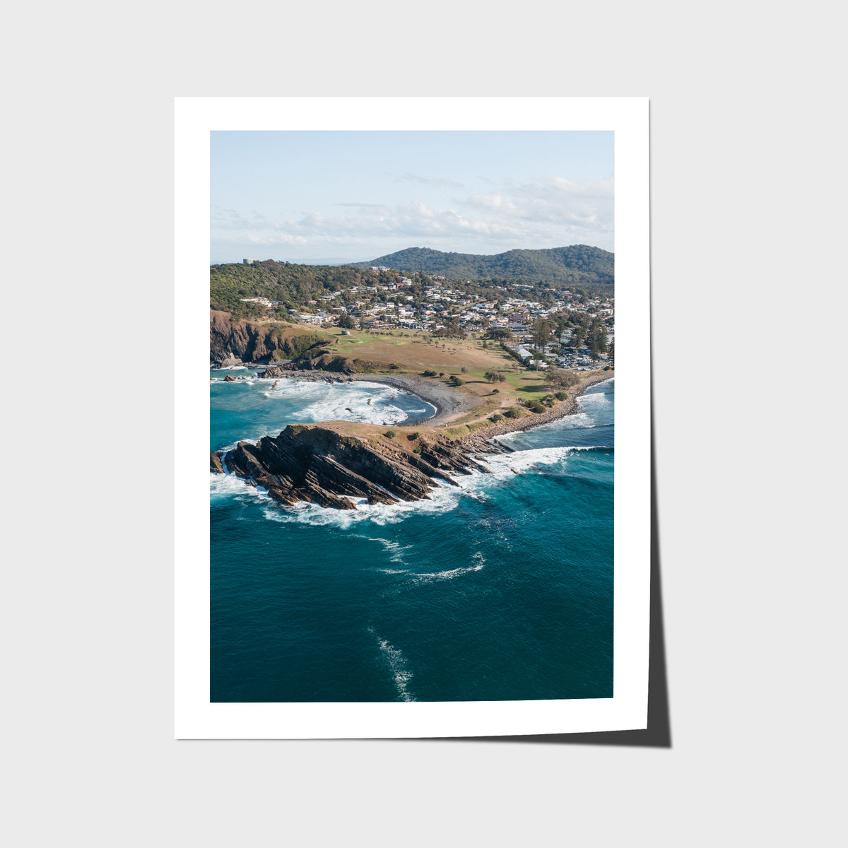 Crescent Head Headland ii - Art Print - Fine Art Paper - Unframed Print - Portrait