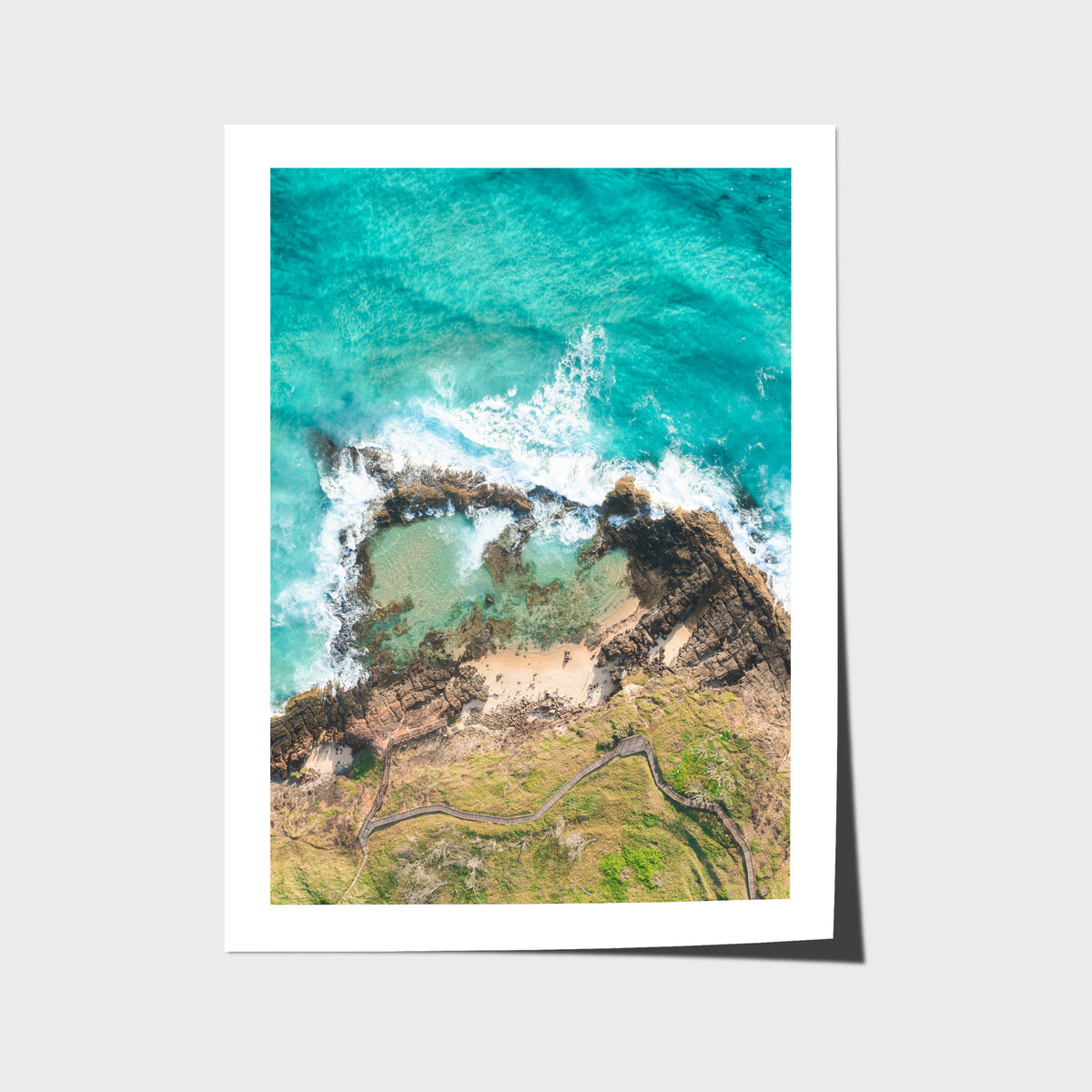 Champagne Pools - Fraser Island - Art Print - Fine Art Paper - Unframed Print - Portrait