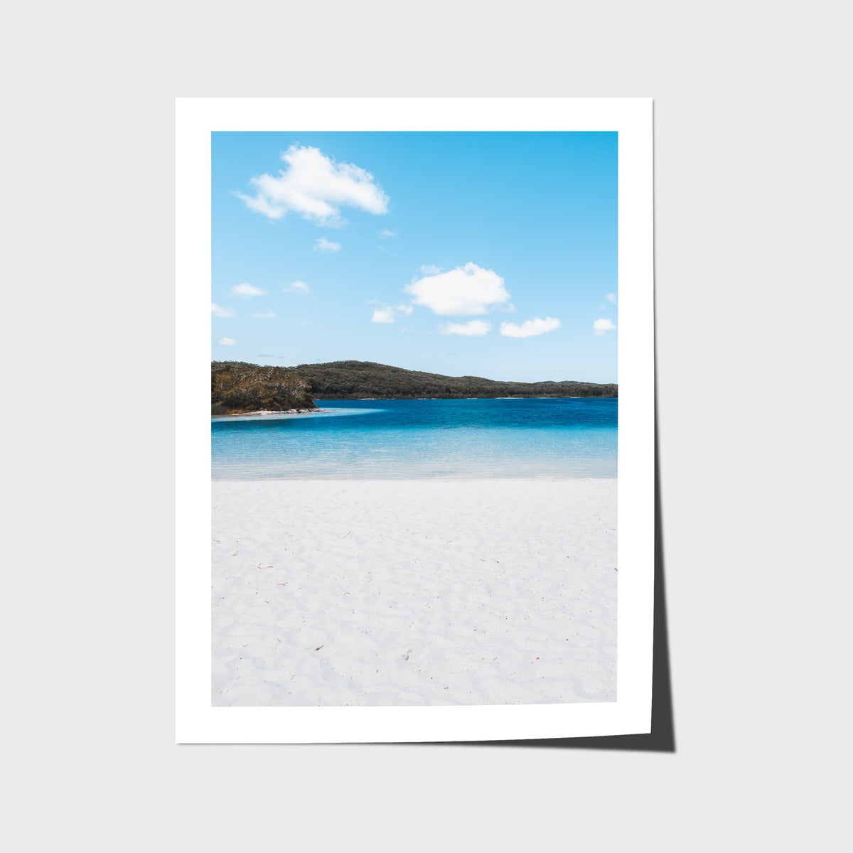 Lake McKenzie Beach - Fraser Island - Art Print - Fine Art Paper - Unframed Print - Portrait