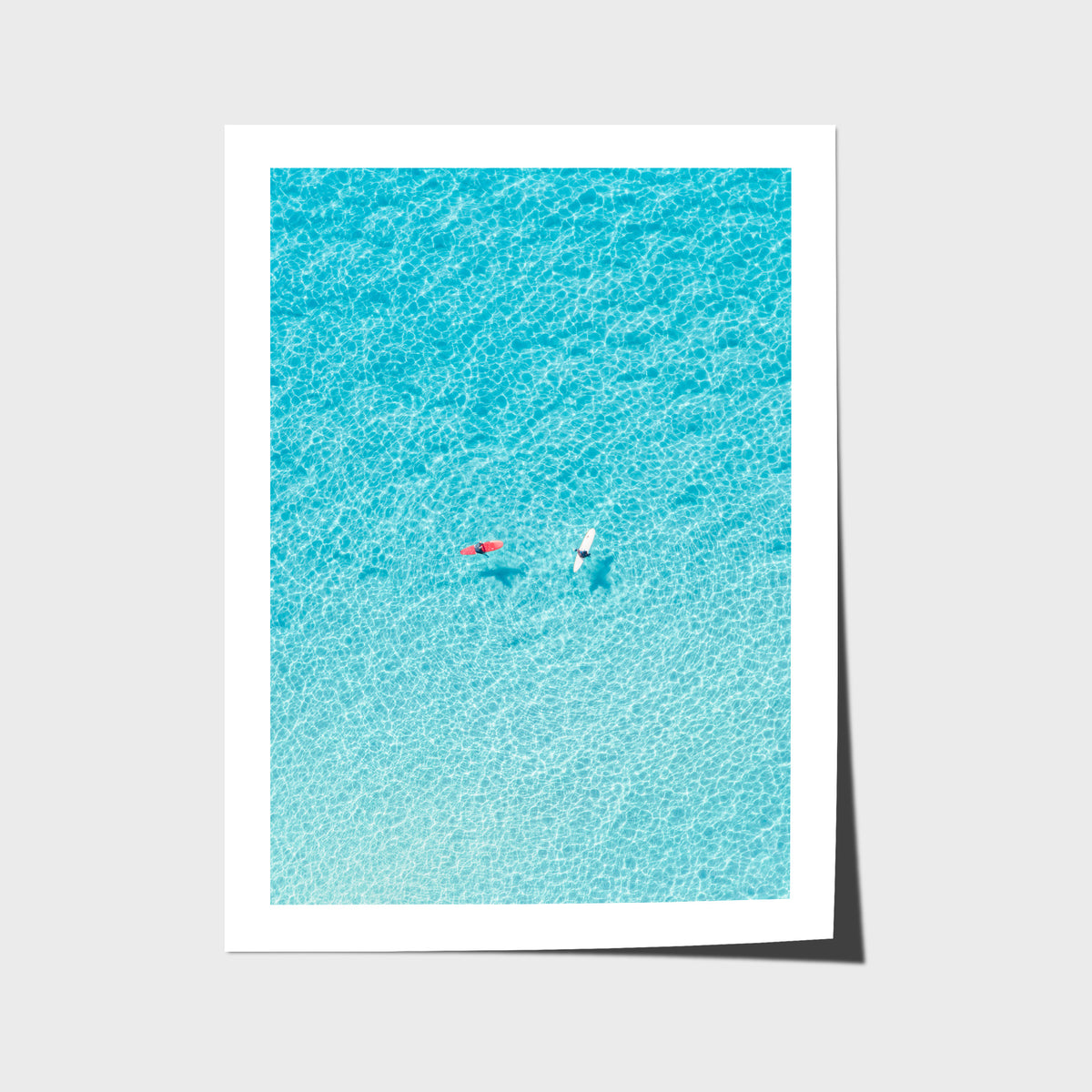Turquoise Tides - Gold Coast - Art Print - Fine Art Paper - Unframed Print - Portrait
