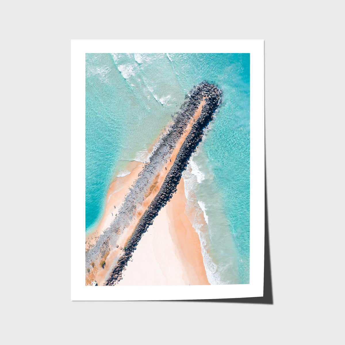 Tally Rock Wall - Gold Coast - Art Print - Fine Art Paper - Unframed Print - Portrait