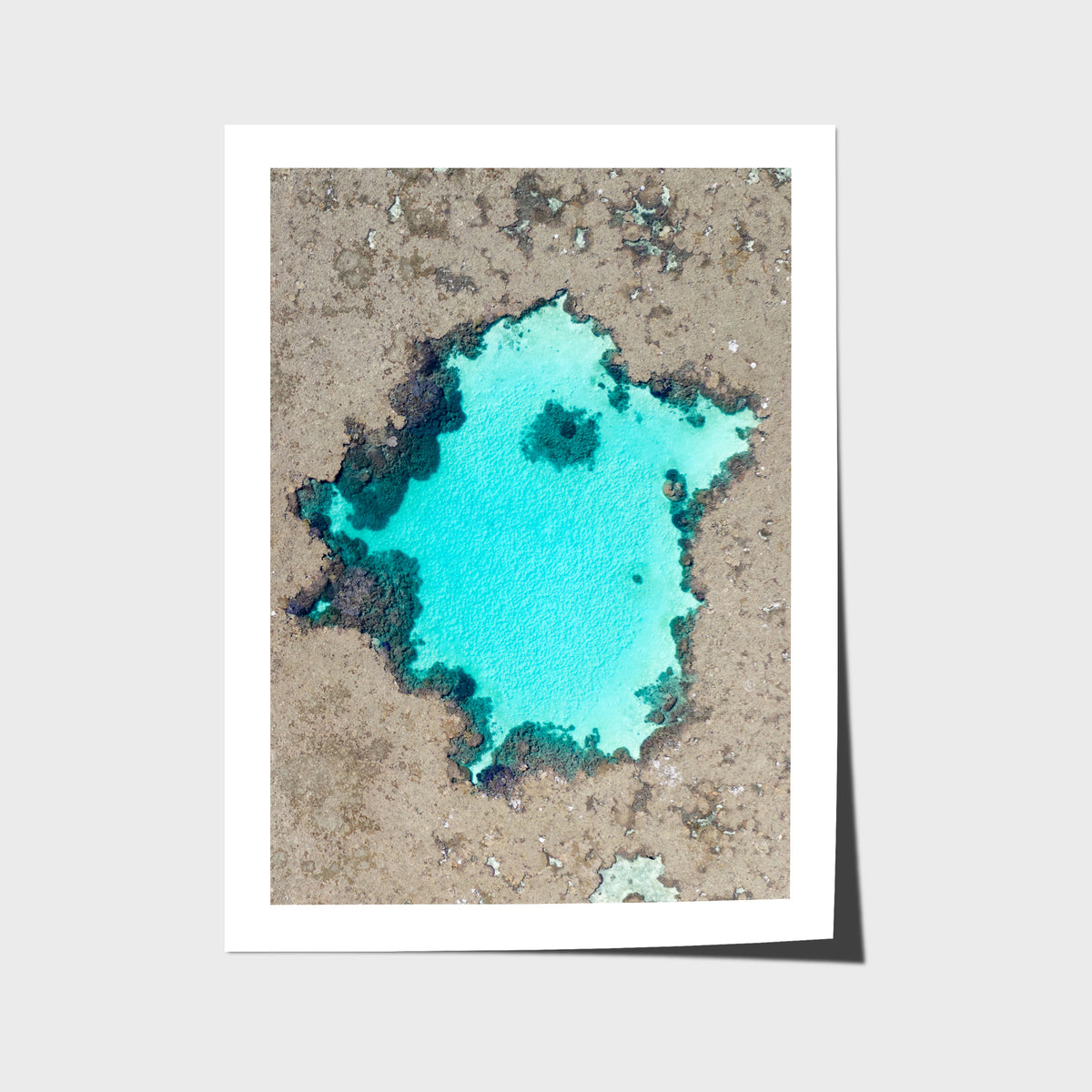 Reef Craters - Art Print - Fine Art Paper - Unframed Print - Portrait