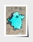Reef Craters - Art Print - Fine Art Paper - Unframed Print - Portrait