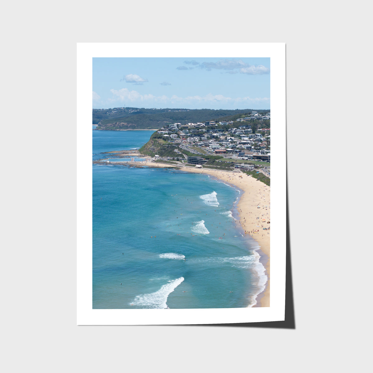 Newcastle Curve - Merewether - Fine Art Print - Fine Art Paper - Unframed Print - Portrait