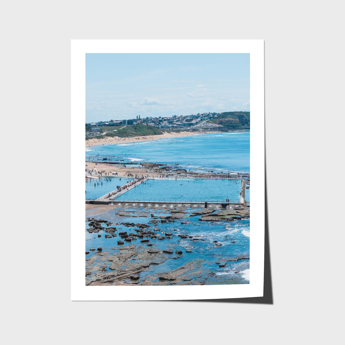 Merewether Oecan Baths - Fine Art Print - Fine Art Paper - Unframed Print - Portrait