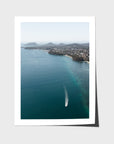 Port Stephens High Aerial - Art Print - Fine Art Paper - Unframed Print - Portrait