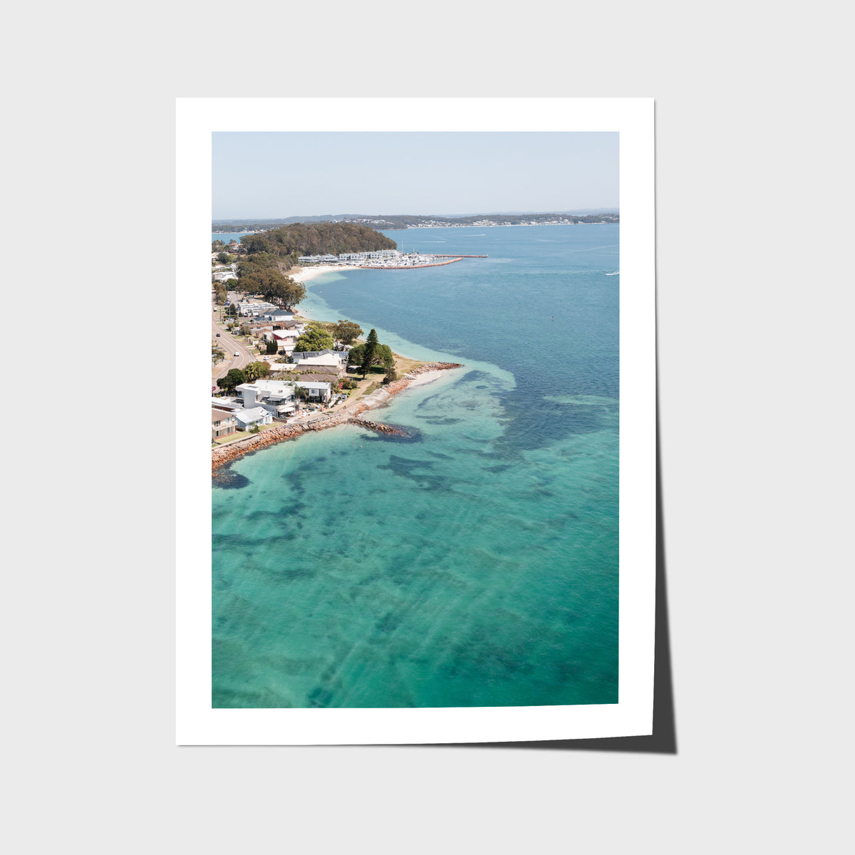 Corlette Aerial - Port Stephens - Art Print - Fine Art Paper - Unframed Print - Portrait