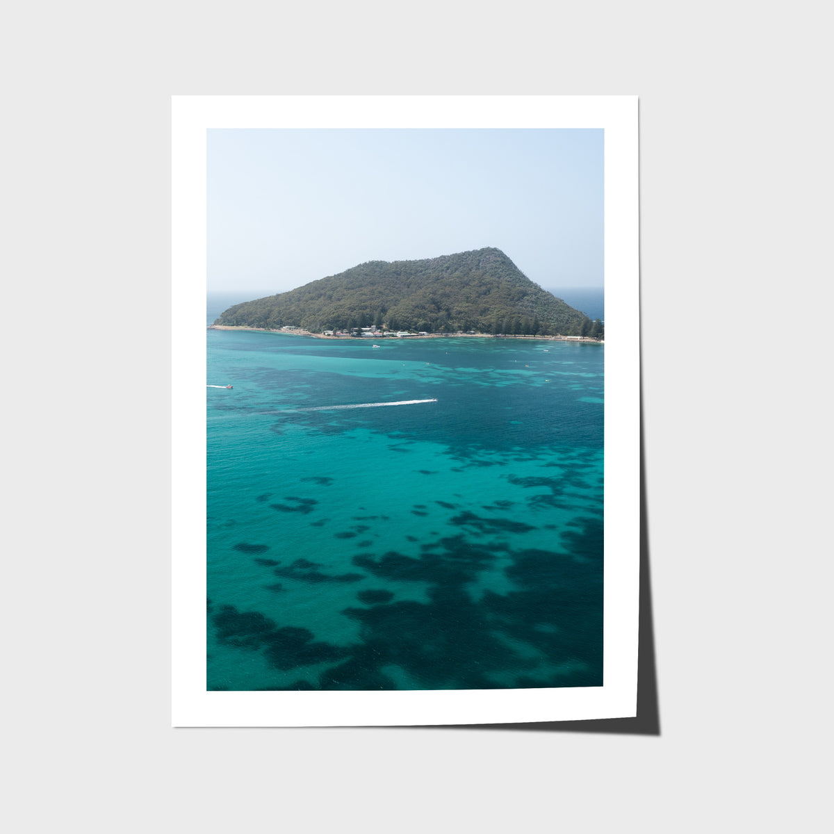 Shoal Bay Blues - Port Stephens - Art Print - Fine Art Paper - Unframed Print - Portrait