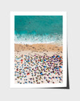 Ipanema Mosaic – Umbrella Rhythm from Above Print - Fine Art Paper - Unframed Print - Portrait