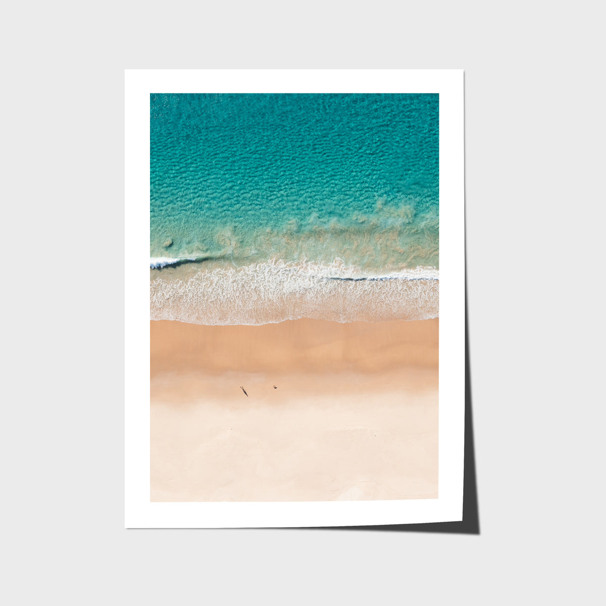Number One Beach Top Down - Seal Rocks - Art Print - Fine Art Paper - Unframed Print - Portrait