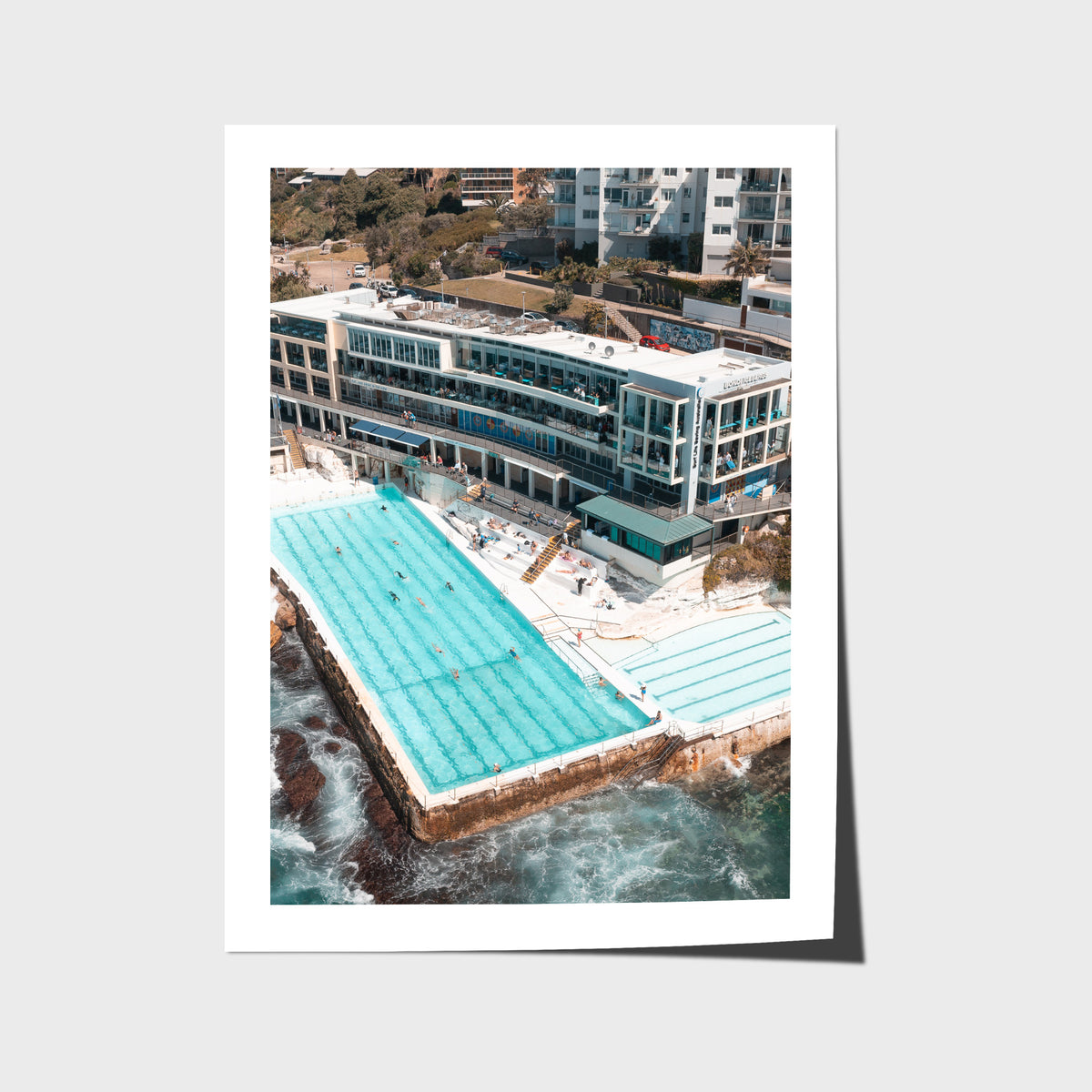 Bondi Icebergs - Sydney - Art Print - Fine Art Paper - Unframed Print - Portrait