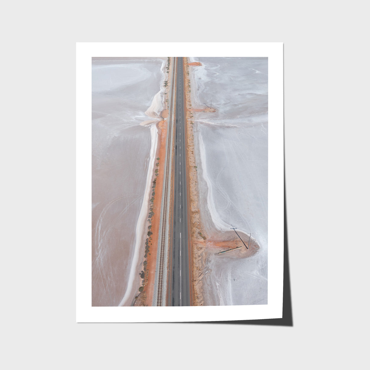 West Oz Salt Lake - Art Print - Fine Art Paper - Unframed Print - Portrait