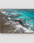 Salmon Bay Curves - Art Print - Float Frame Canvas - Raw Oak - Landscape